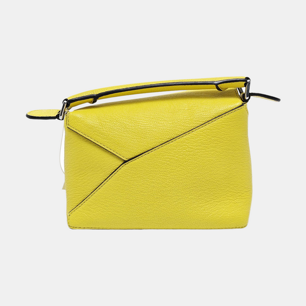 Authenticated pre-owned  Puzzle Mini Lambskin Yellow - Shoulder Bag at Looply