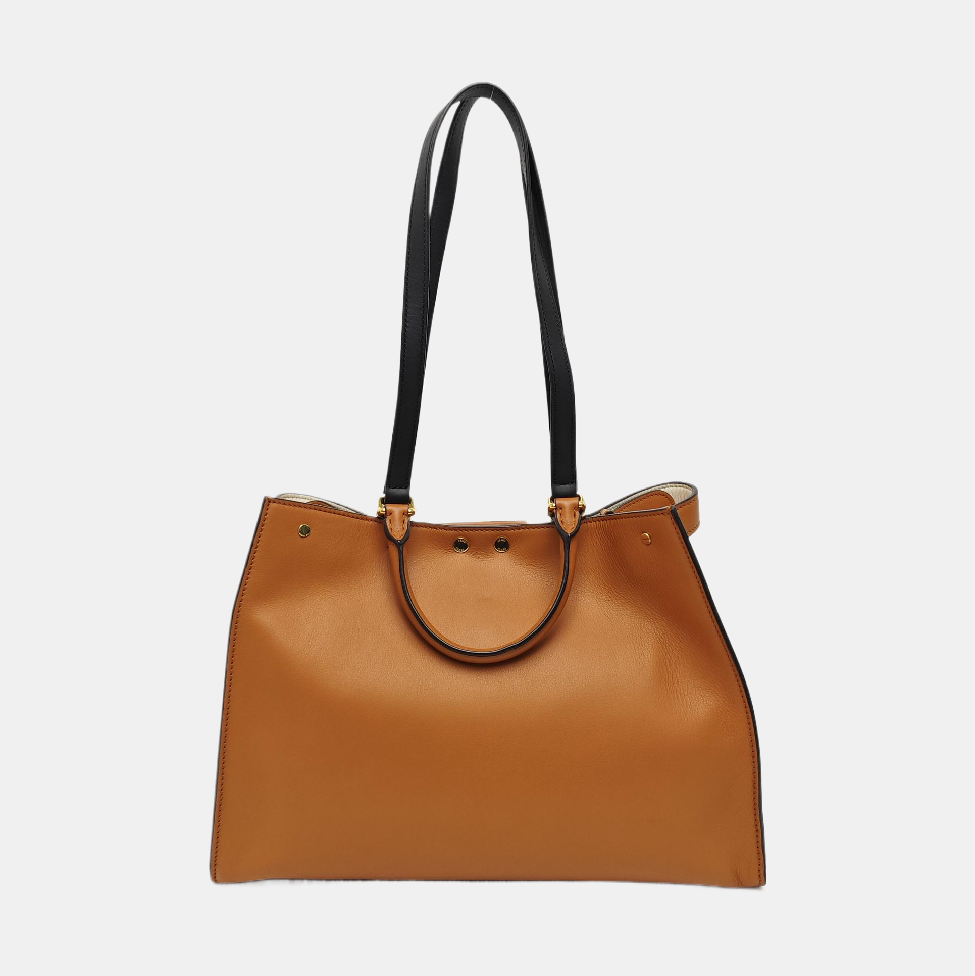 Peekaboo Large Calfskin Brown
