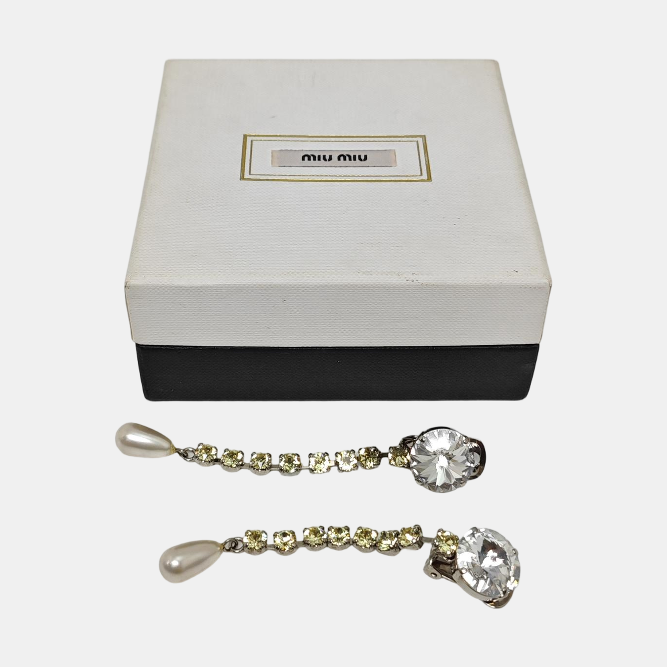 Metal Clear Clip On Earrings