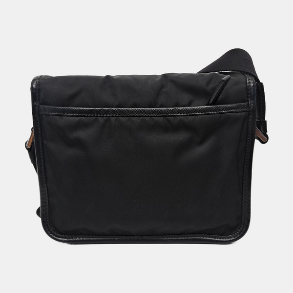 Nylon Shoulder Bag Black