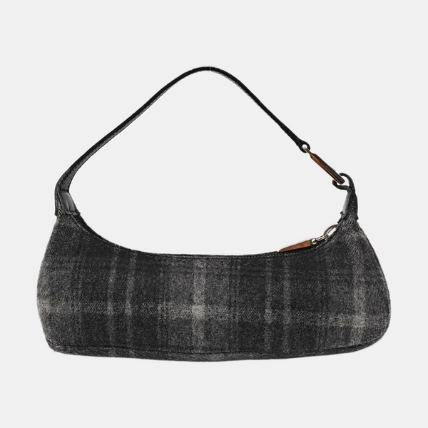 Fabric Top Handle Bag Black