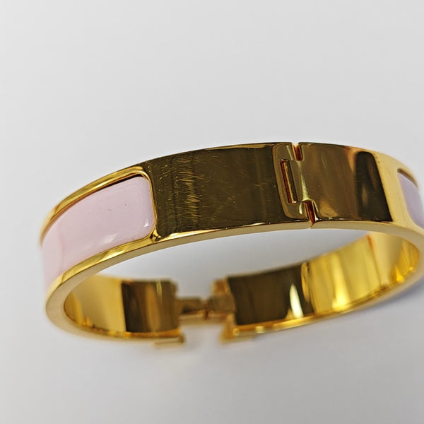 Clic H Metal Gold Bangle