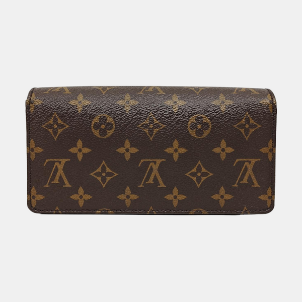 Lily Monogram Coated Canvas Brown