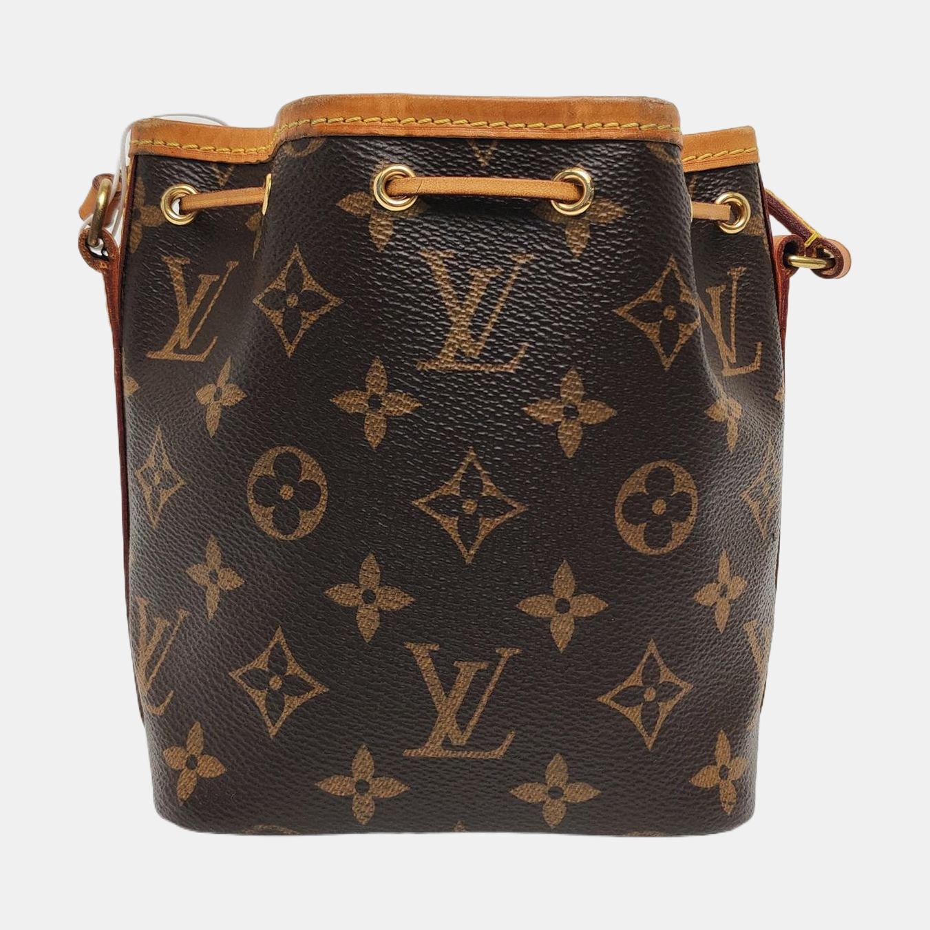 NÉONOÉ Nano Monogram Coated Canvas Brown
