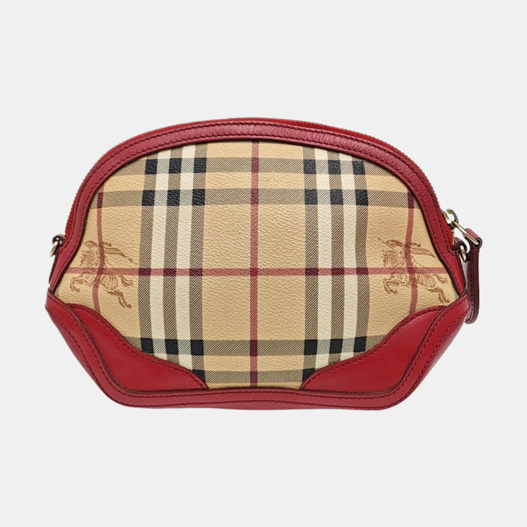 Coated Canvas Shoulder Bag Beige