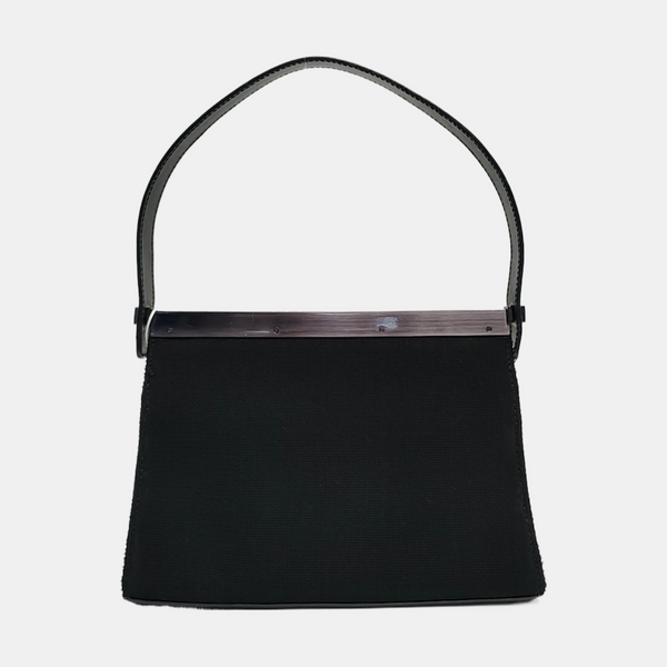Canvas Top Handle Bag Black