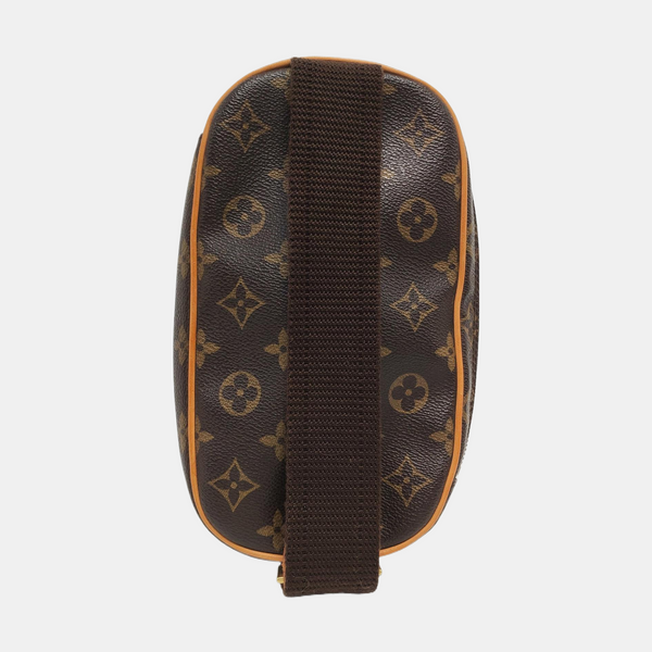 GANGE Monogram Coated Canvas Brown