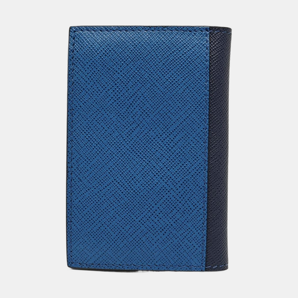 Calfskin Card Holder Blue