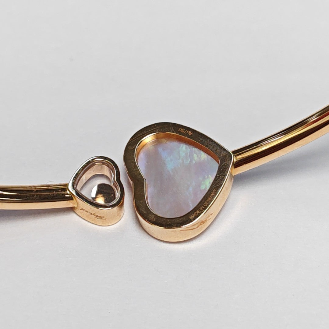 Happy Hearts 18k Rose Gold Bangle