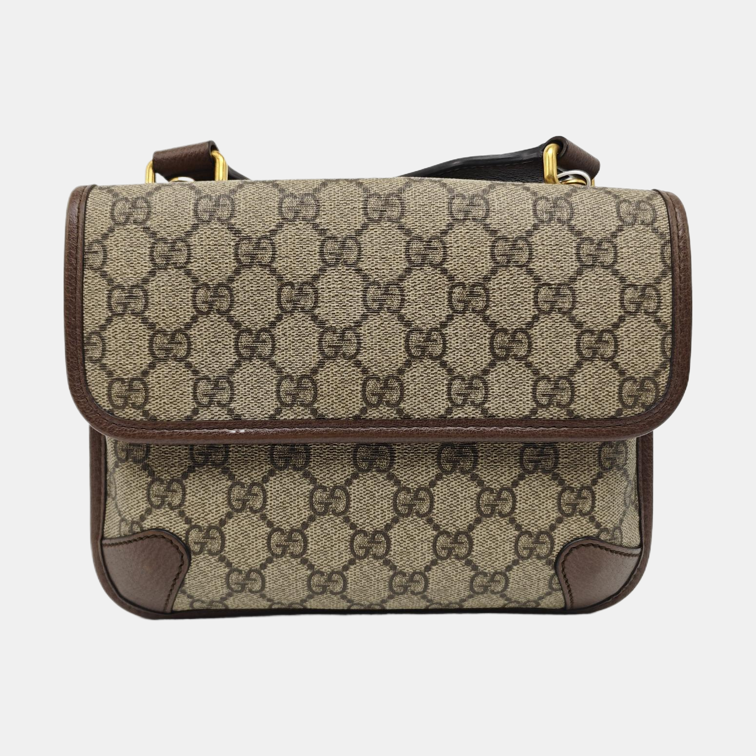 Neo Vintage Small Monogram Coated Canvas Beige