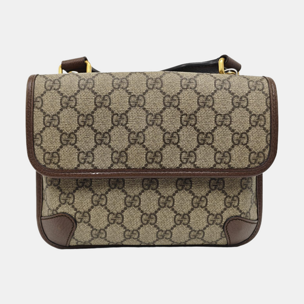 Neo Vintage Small Monogram Coated Canvas Beige