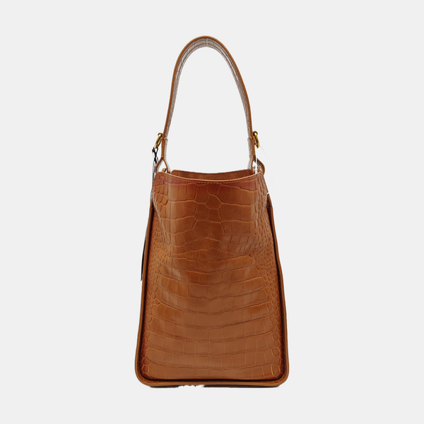 Calfskin Bucket Bag Brown