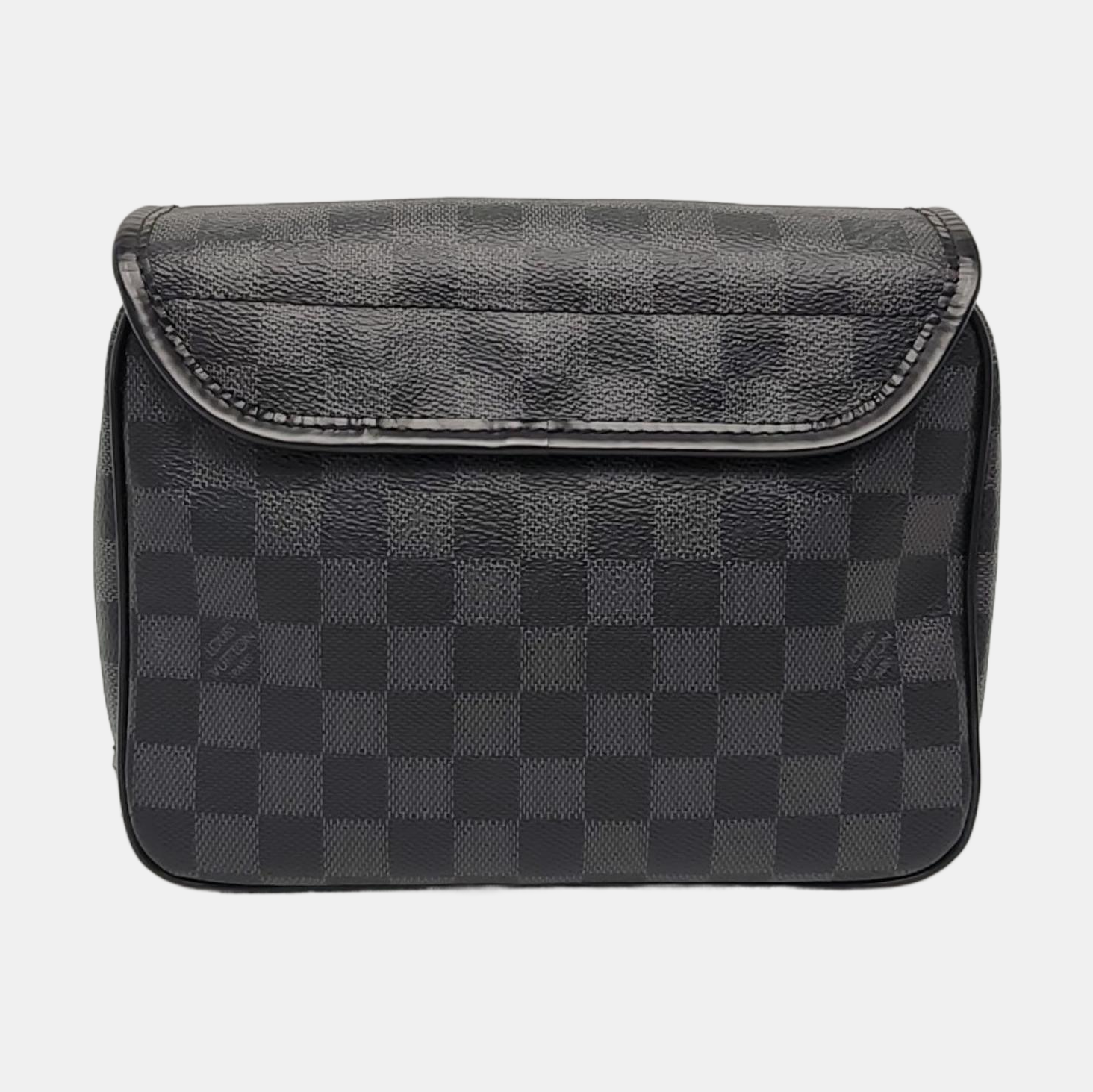TOILETRY Damier Graphite Coated Canvas Gray