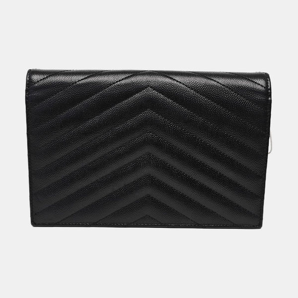MONOGRAM WOC Chevron Calfskin Black