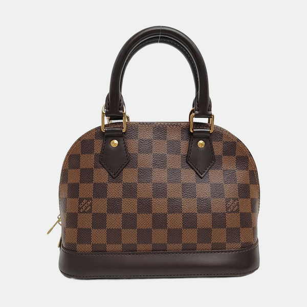 ALMA BB Damier Ebene Coated Canvas Brown