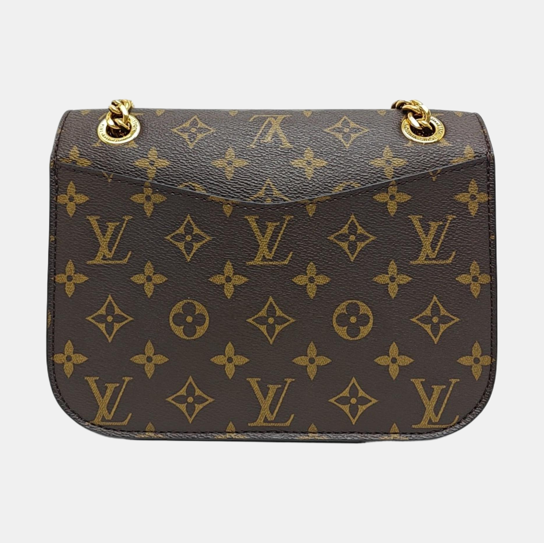 PASSY Monogram Coated Canvas Brown