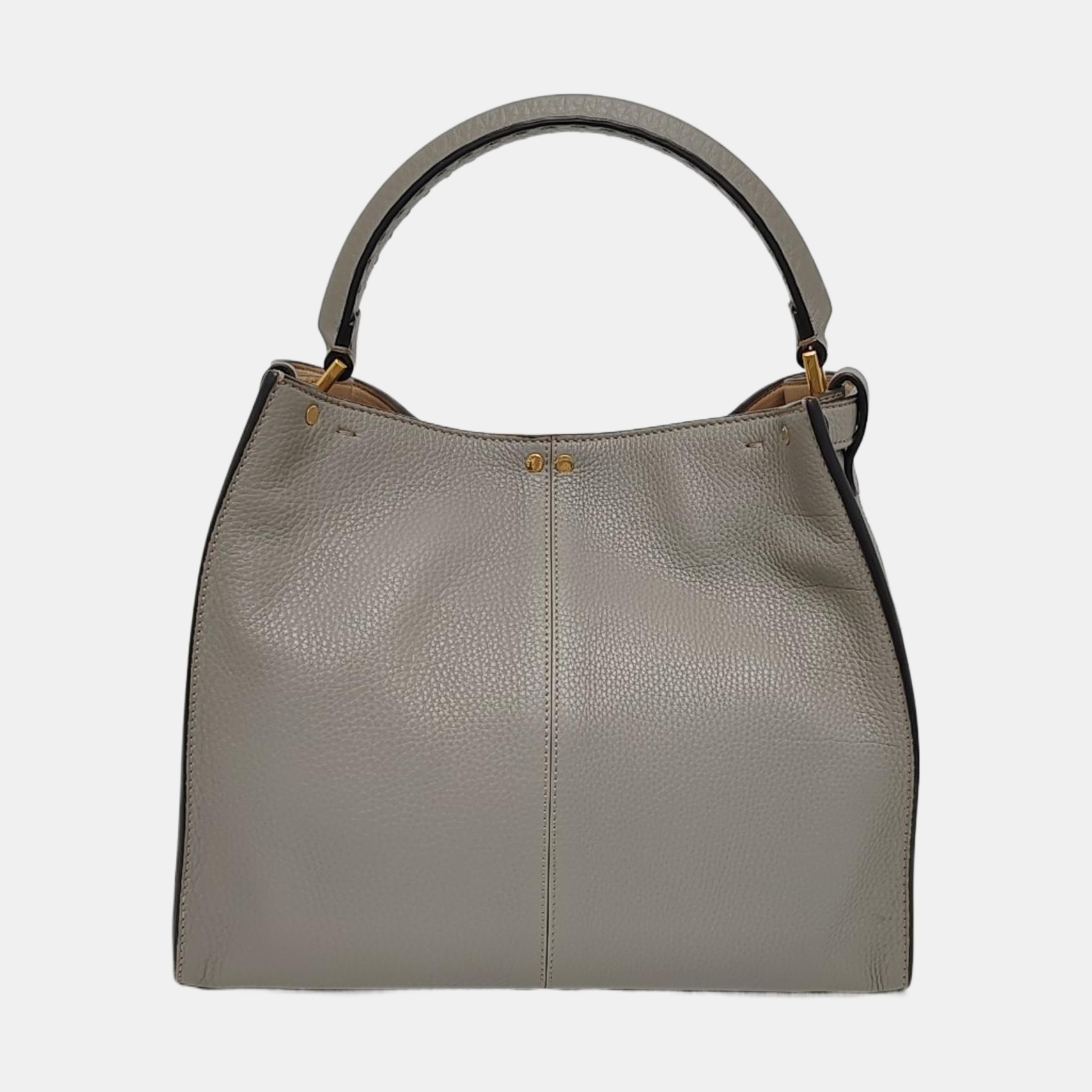 Authenticated pre-owned  Peekaboo Medium Calfskin Grey - Shoulder Bag at Looply