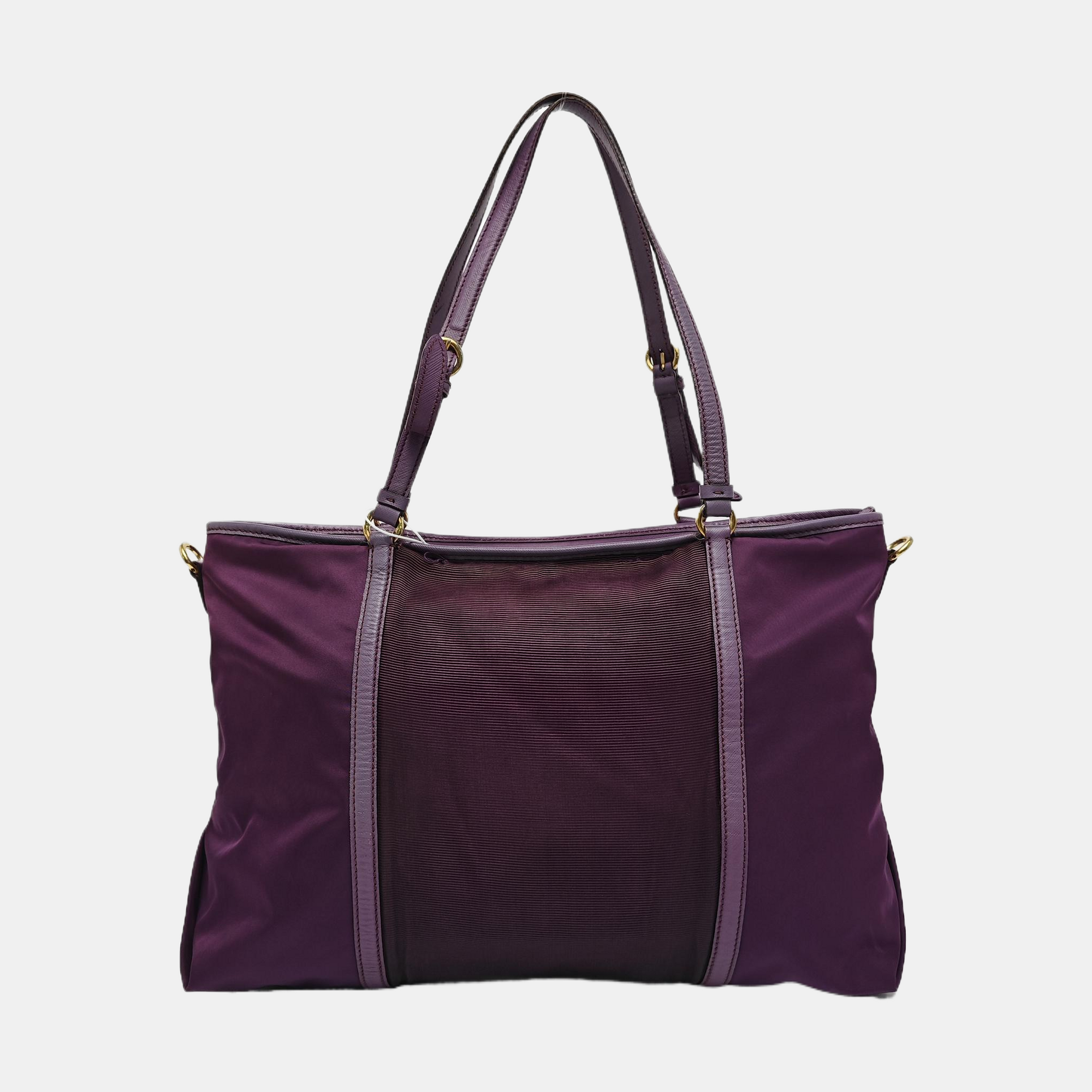 Nylon Tote Bag Purple