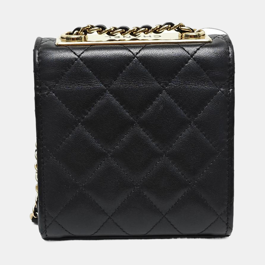 Authenticated pre-owned  TRENDY CC Quilted Lambskin Black - Shoulder Bag at Looply