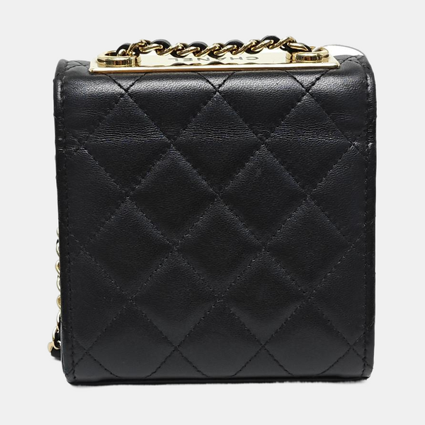 Authenticated pre-owned  TRENDY CC Quilted Lambskin Black - Shoulder Bag at Looply