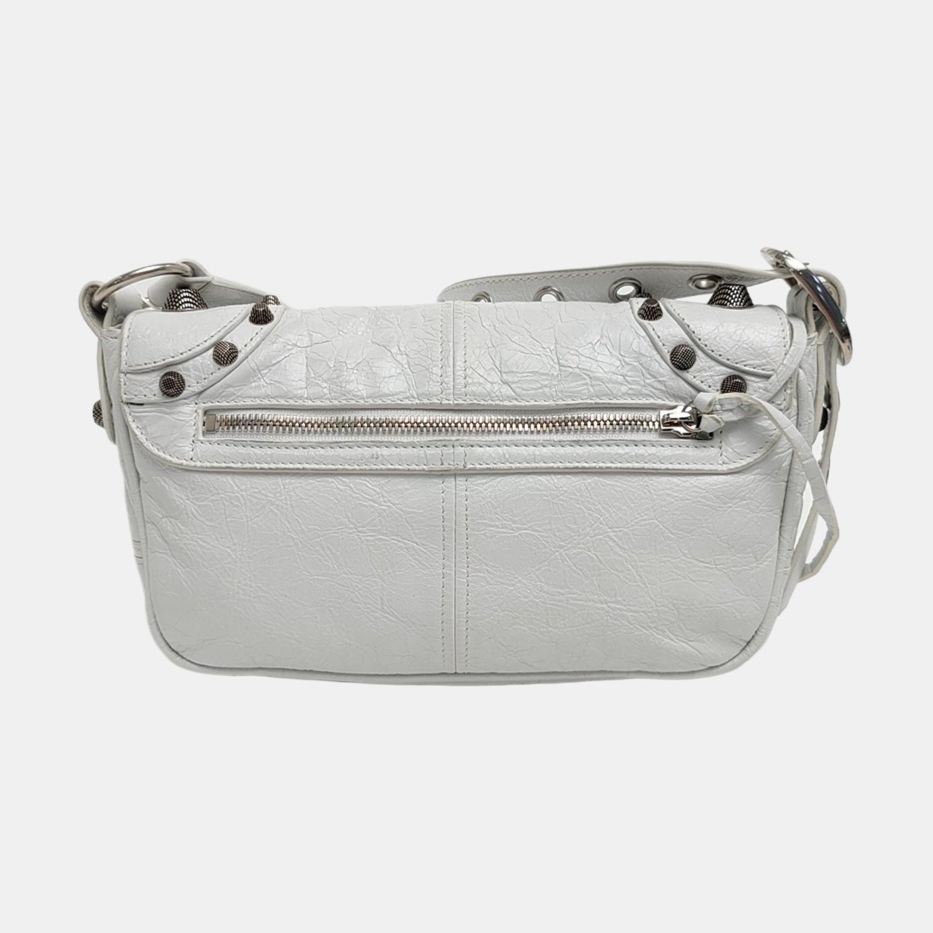 Authenticated pre-owned  Le Cagole XS Lambskin White - Shoulder Bag at Looply