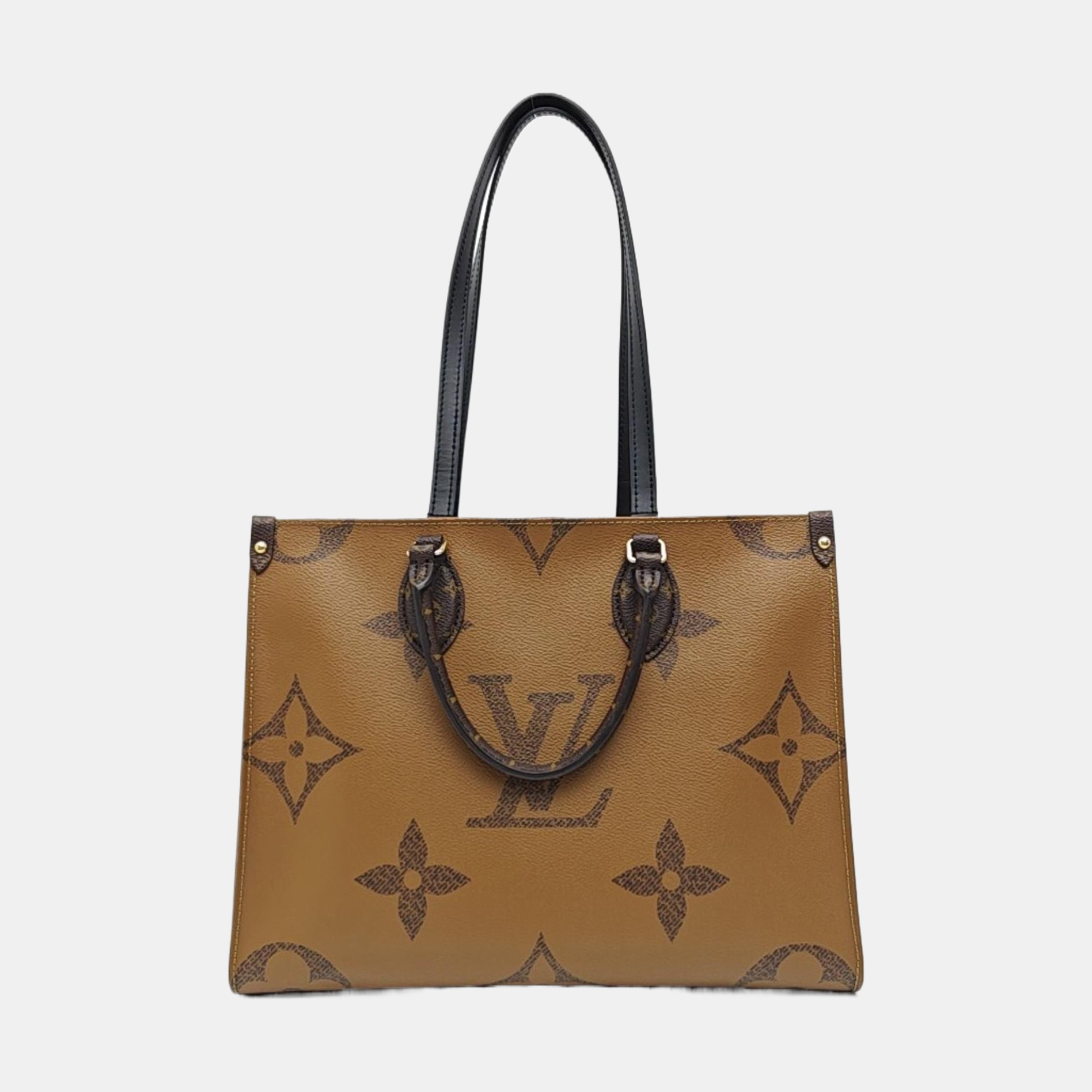 ONTHEGO MM Monogram Coated Canvas Brown