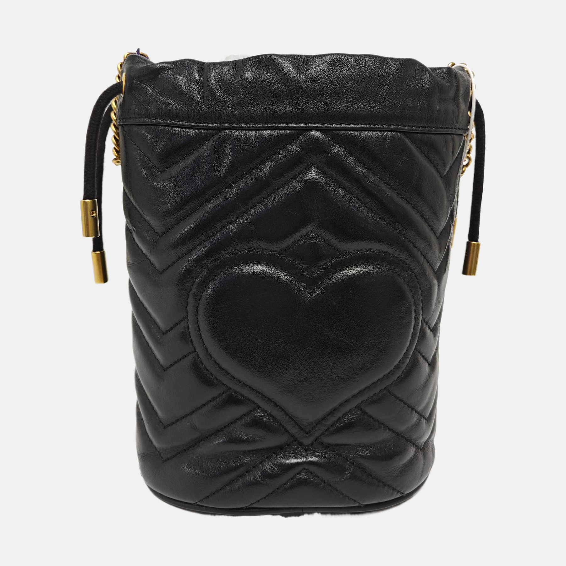 GG Marmont Mini Quilted Calfskin Black
