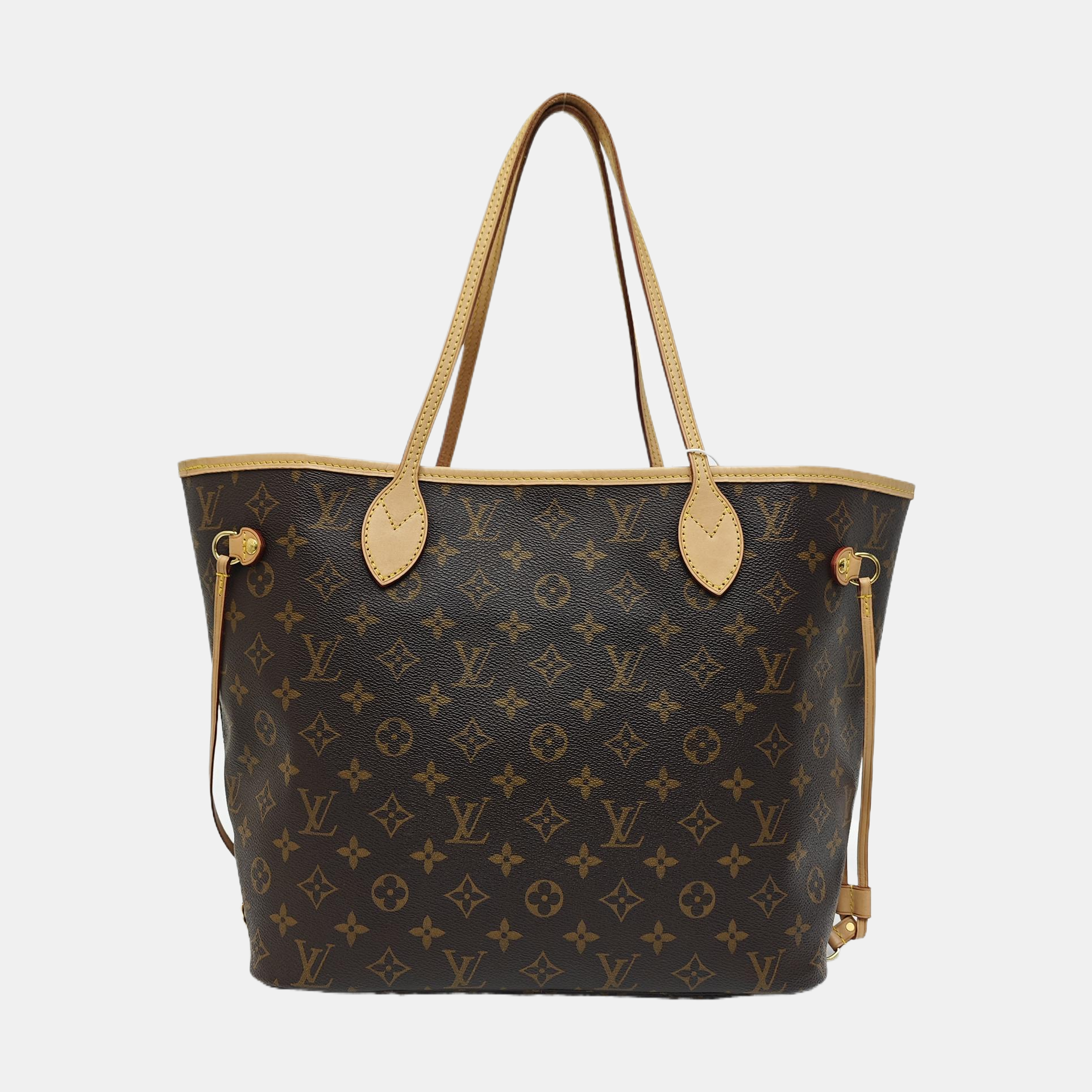 NEVERFULL MM Monogram Coated Canvas Brown