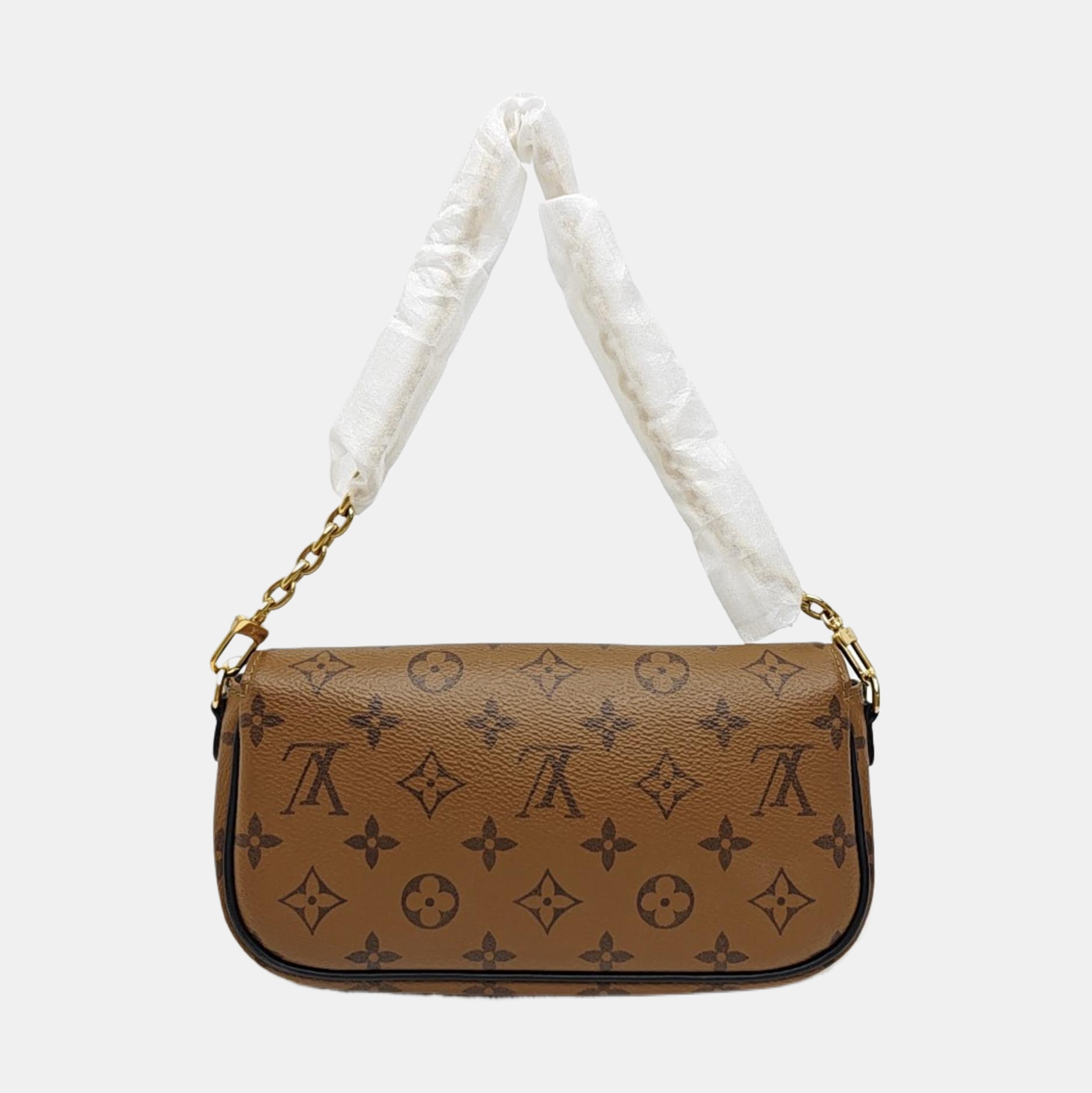 IVY Monogram Coated Canvas Brown