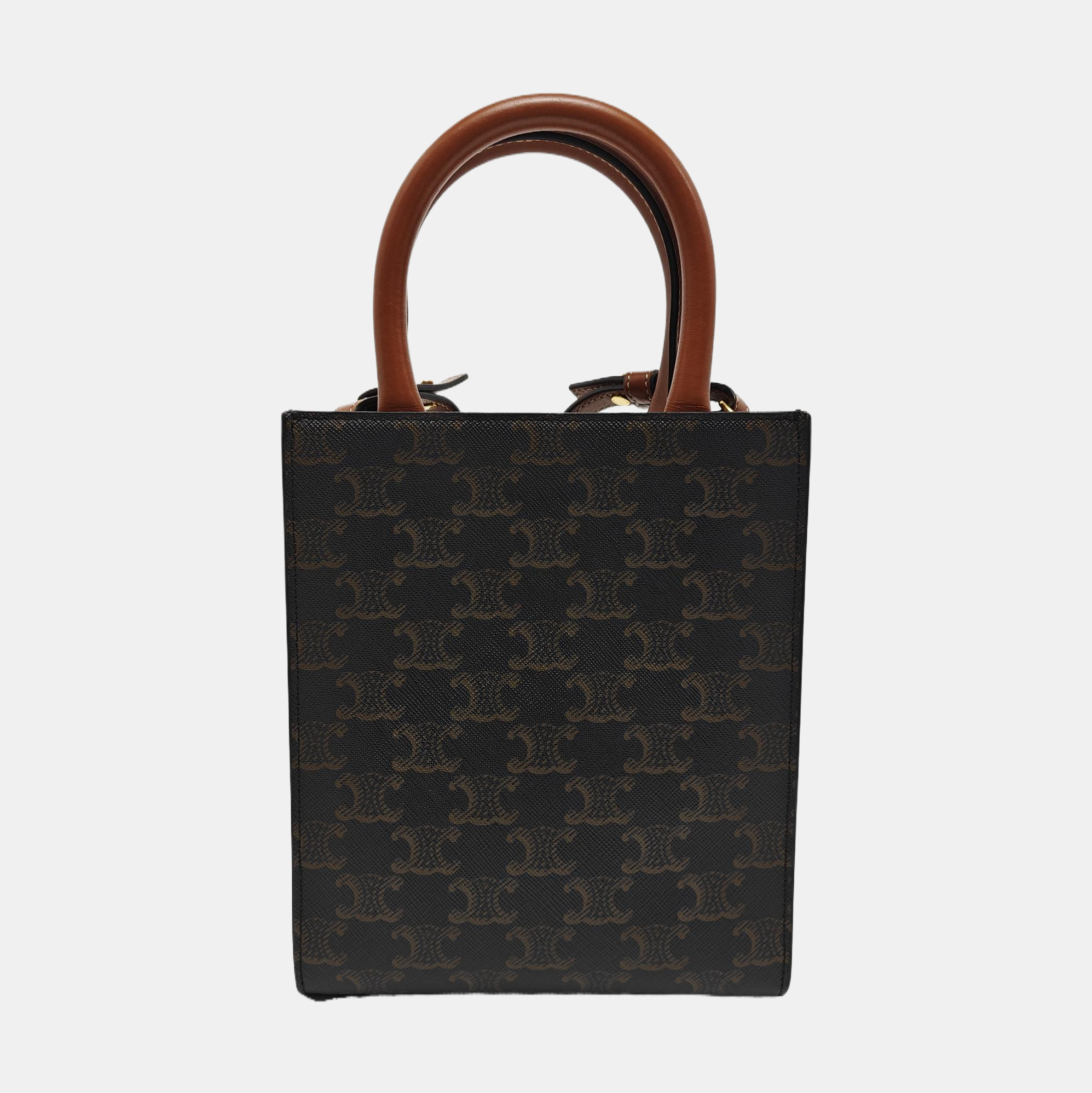 CABAS CELINE Mini Coated Canvas Brown