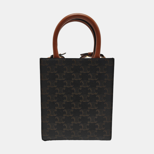 CABAS CELINE Mini Coated Canvas Brown