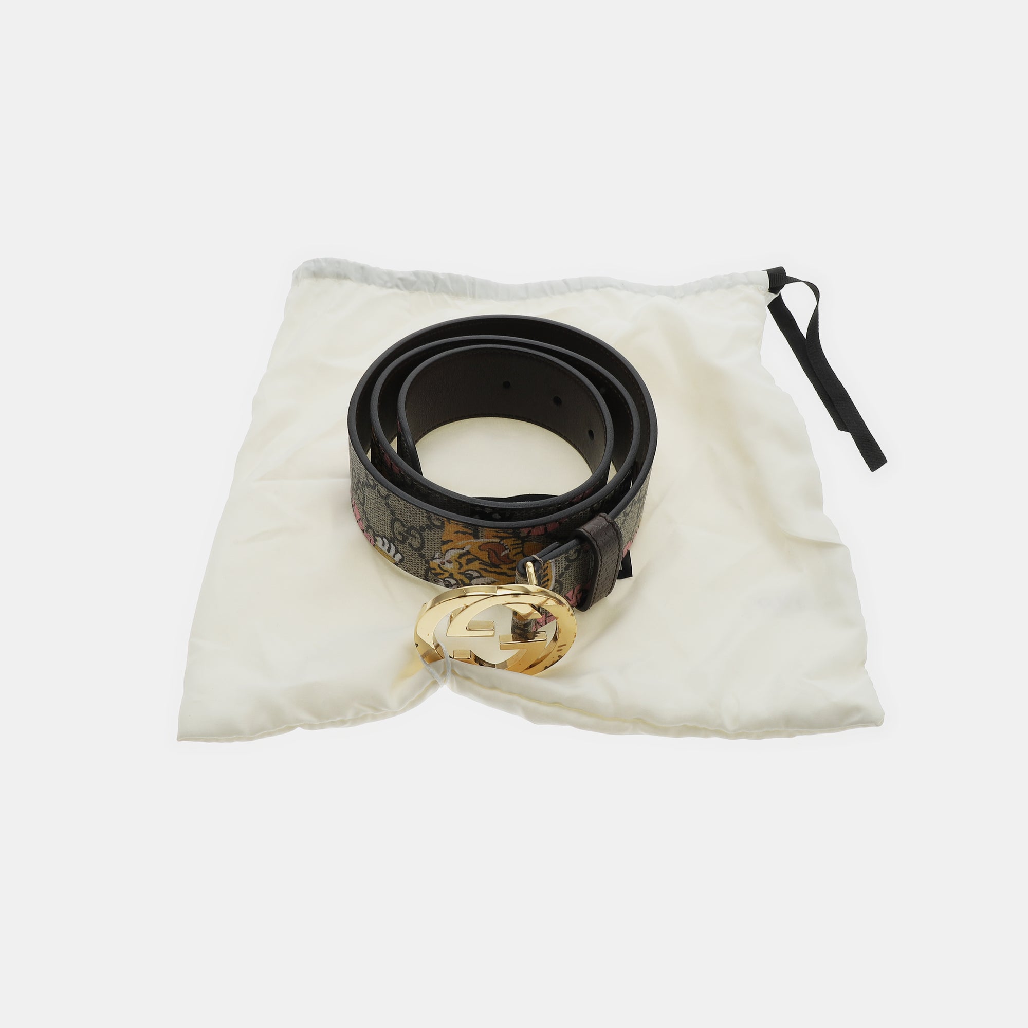 Leather Belt Beige