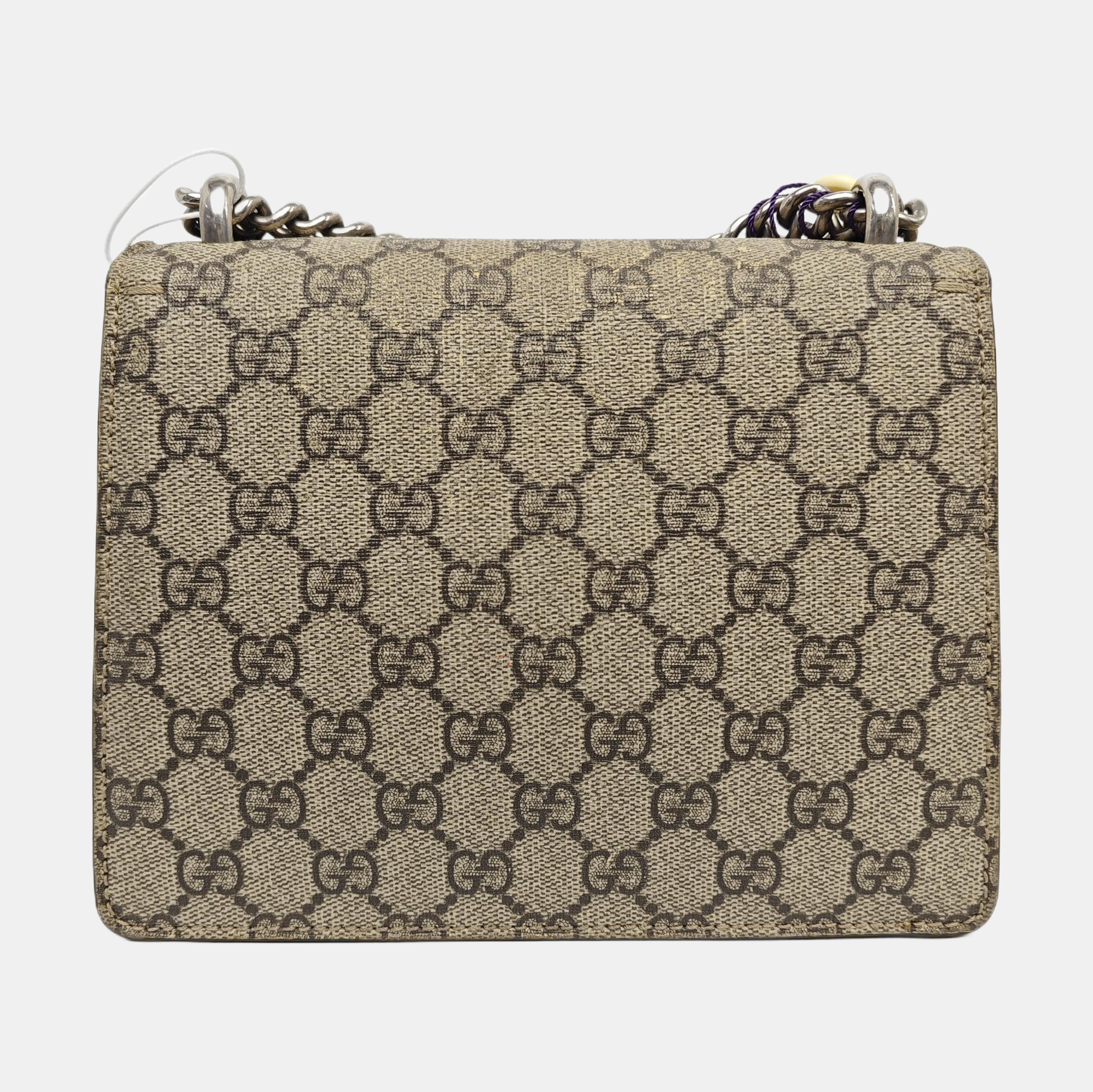 Dionysus Mini Monogram Coated Canvas Beige