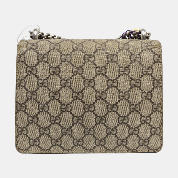 Dionysus Mini Monogram Coated Canvas Beige