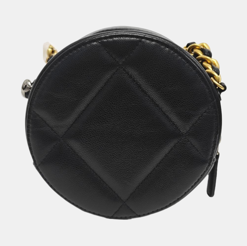 CHANEL 19 Small Quilted Lambskin Black