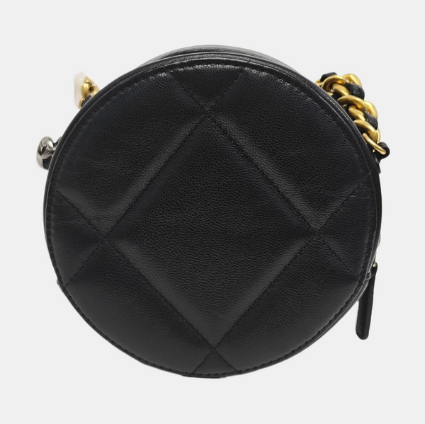 CHANEL 19 Small Quilted Lambskin Black