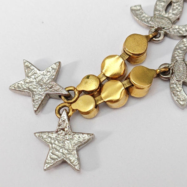 CC Logo Metal Silver Earrings