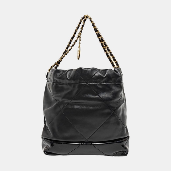 CHANEL 22 Mini Quilted Calfskin Black