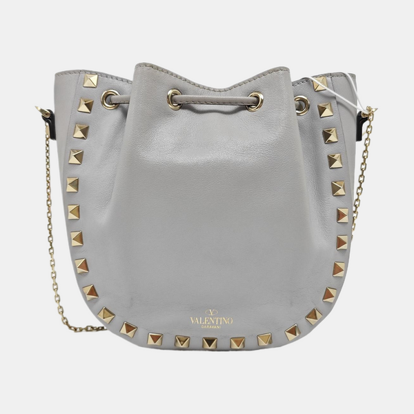 Calfskin Shoulder Bag Gray