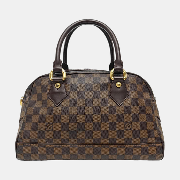 DUOMO Damier Ebene Coated Canvas Brown