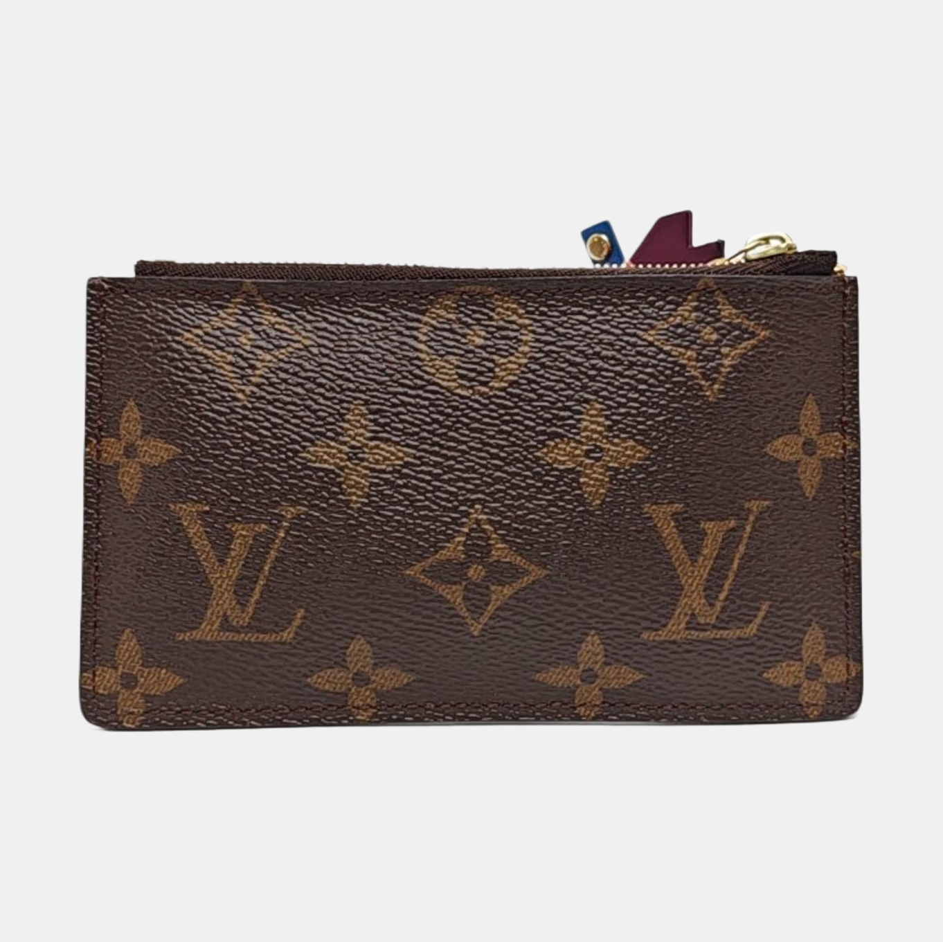 Monogram Coated Canvas Key Pouch Brown