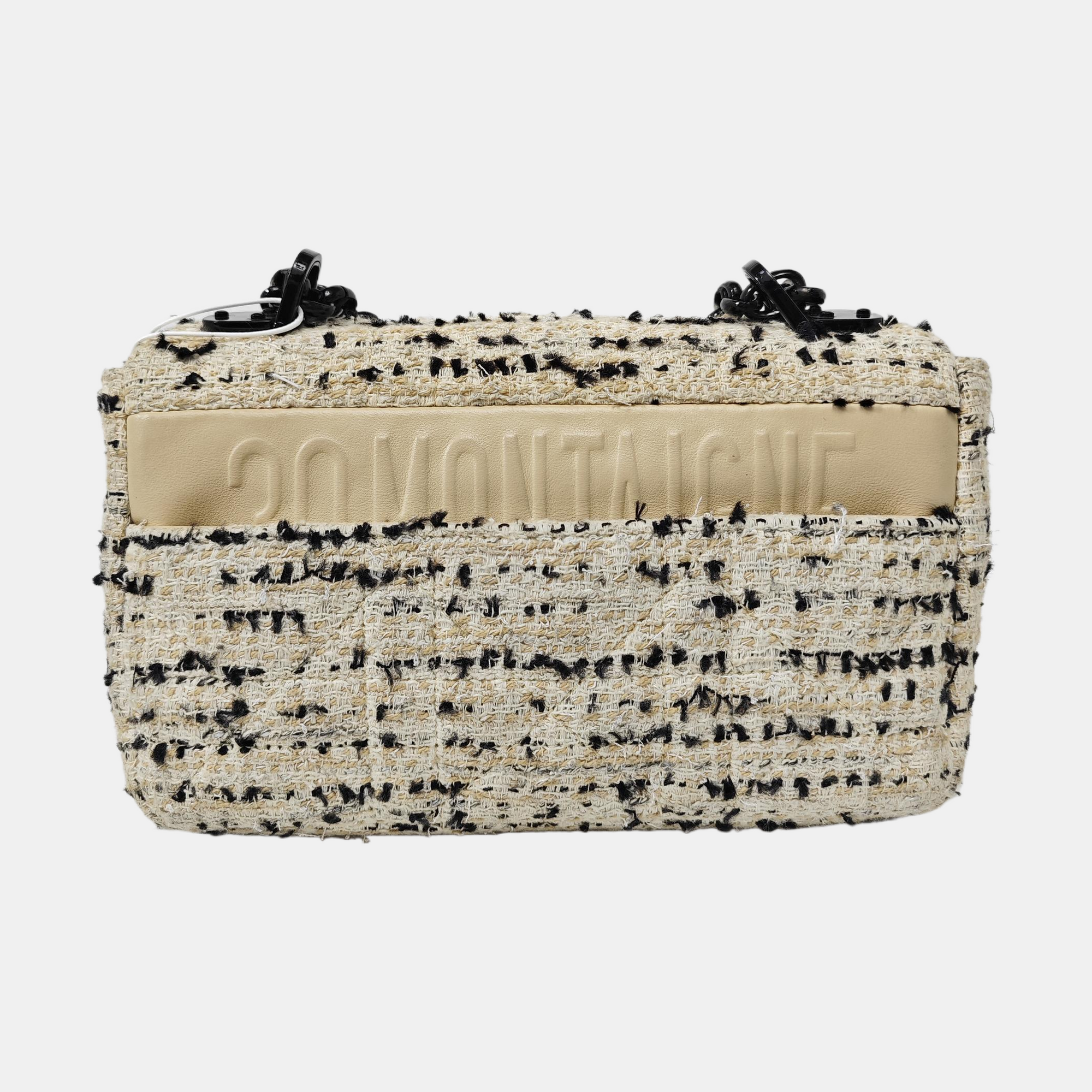 Dior Caro Small Cannage Wool White
