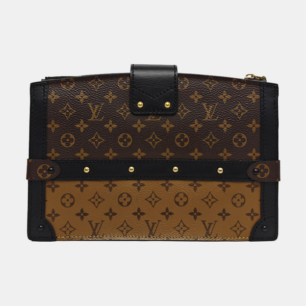 TRUNK Monogram Coated Canvas Brown