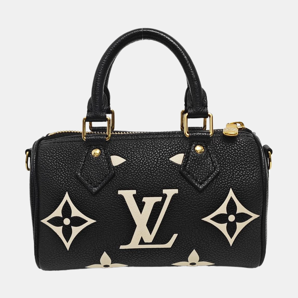 SPEEDY Nano Monogram Calfskin Black