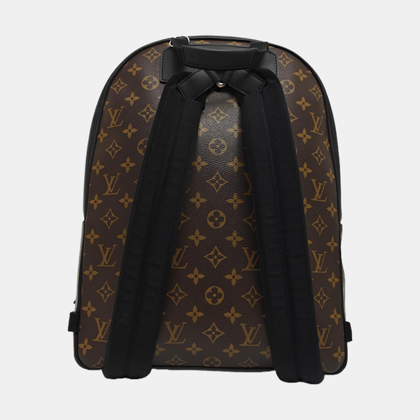 JOSH Monogram Coated Canvas Brown