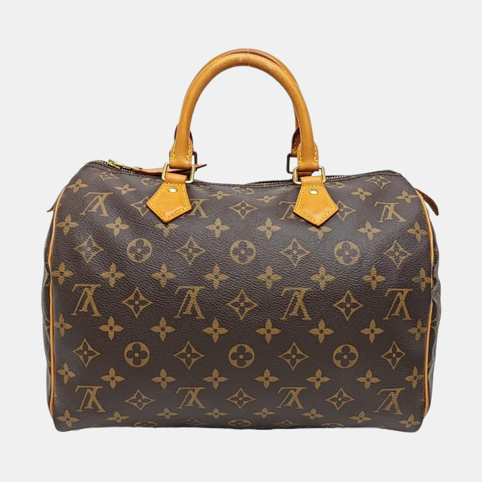 SPEEDY 30 Monogram Coated Canvas Brown