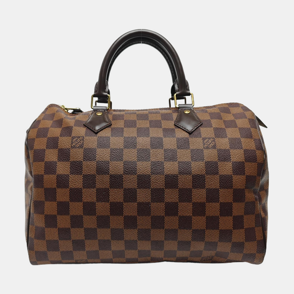 SPEEDY 30 Damier Ebene Coated Canvas Brown