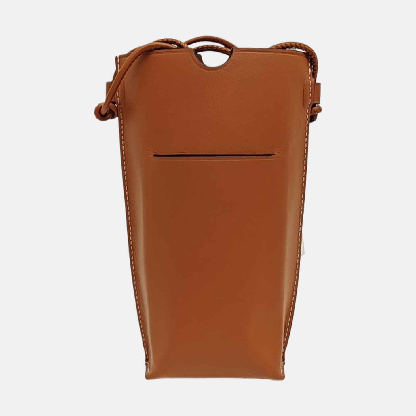 Calfskin Shoulder Bag Brown