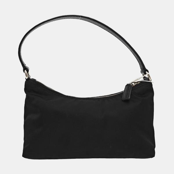 Nylon Top Handle Bag Black