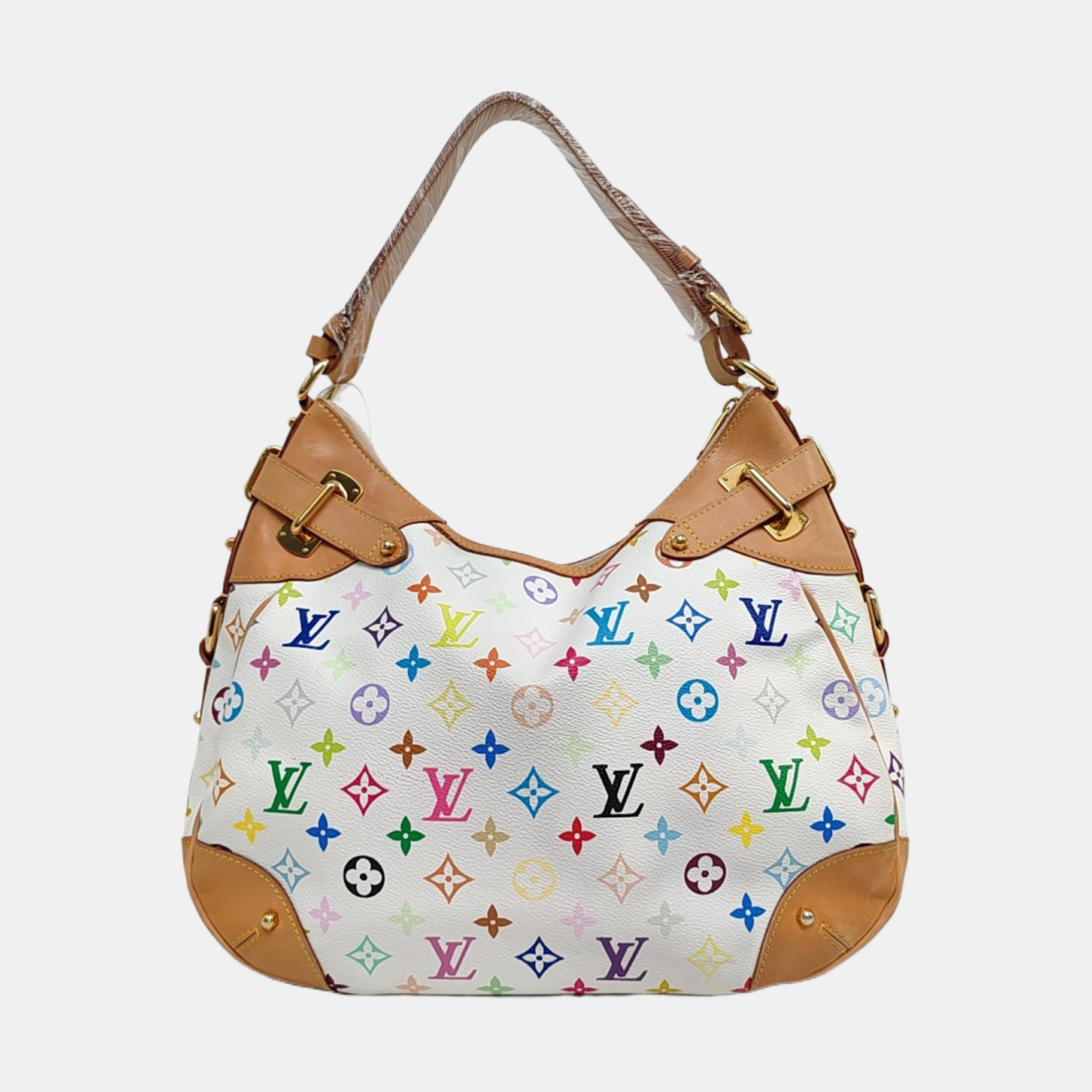 GRETA Monogram Coated Canvas White